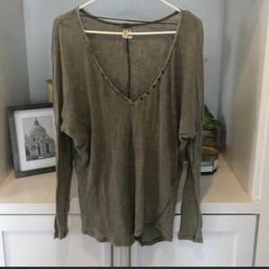Free People Olive Top